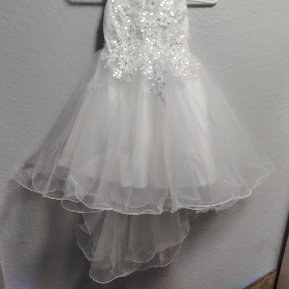Elegant White Kids Formal Dress